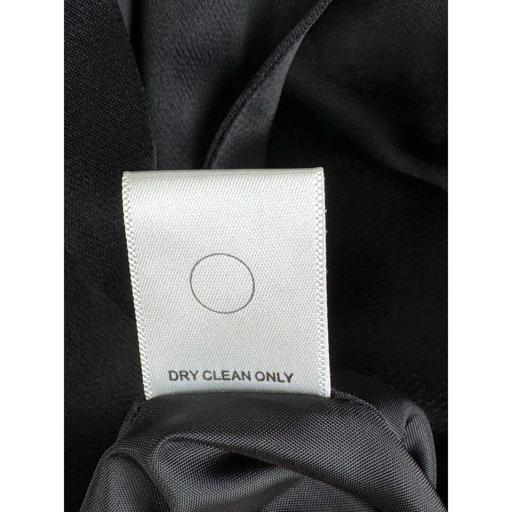 Michael Stars Black Satin Single Breasted Blazer Large - Picture 11 of 12